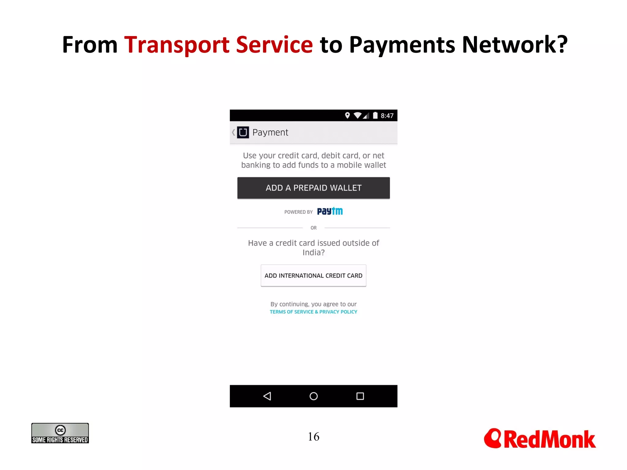 16
From Transport Service to Payments Network?
 