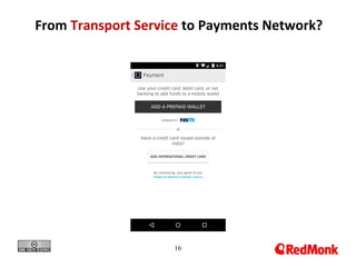 16
From Transport Service to Payments Network?
 