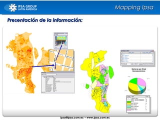 Presentación de la información: Mapping Ipsa ipsa@ ipsa.com.ec  –   www.ipsa.com.ec 
