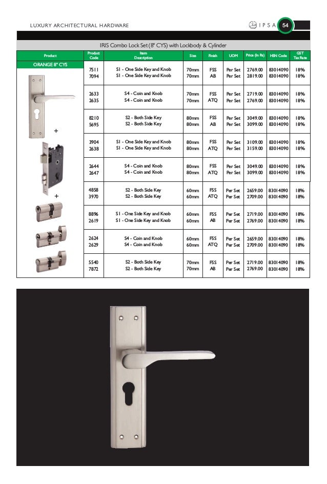Ipsa India Price List 2018
