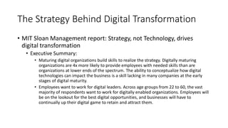 The Strategy Behind Digital Transformation PPT