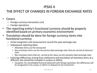 Ipsas 4 Ipsas training part ii differences btn ipsas and ifrs | PPTX