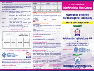 PSYCHOLOGICAL SCIENCE CONGRESS-2014