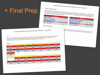 + Final Prep
 