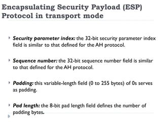 Parameter Security IP addresse Security in Data Communication & Networks | PPTX