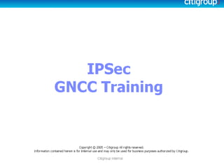 Ip sec training
