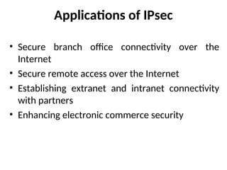 Internet Protocol Security introduction and basics | PPT