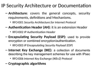 Internet Protocol Security introduction and basics | PPT