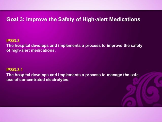 International Patient Safety Goals Ipsg Joint Commission International فيسبوك