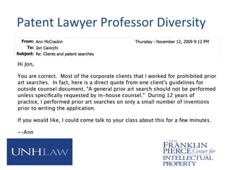 Patent Lawyer Professor Diversity
 