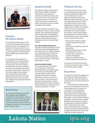 IPSL Brochure - Programs in The Americas 2008