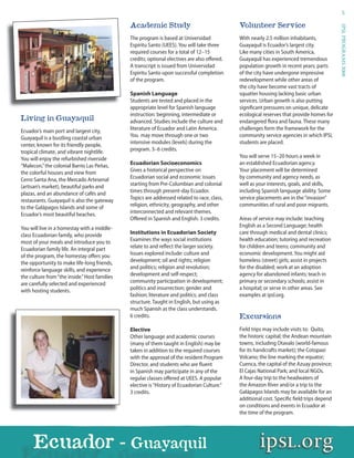 IPSL Brochure - Programs in The Americas 2008