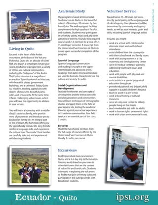 IPSL Brochure - Programs in The Americas 2008