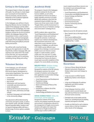 IPSL Brochure - Programs in The Americas 2008