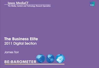 Title to go here
The Business Elite
2011 Digital Section
Sub heading to go here


James Torr
 