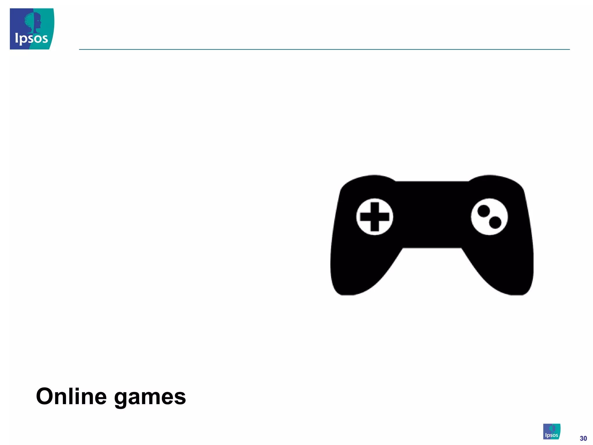 Online games
               30
 