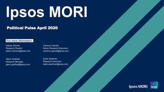 Ipsos MORI Politial Pulse - April 2020