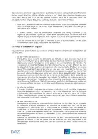 répondants en première vague déclarent que lorsqu’ils étaient collège la situation financière
de leur parent était très di...