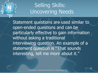 IPS Selling Skills Presentation Slideshow