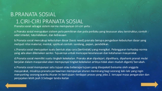 Hubungan dan pranata sosial
