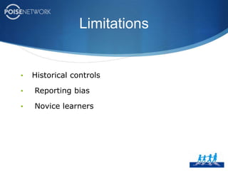 Methods2009-2010 cohort SBMELP Clinical encounter #1LP#2,3…JITJIT 2010-2011 cohort SBME*LP#2,3…LP Clinical encounter #1OrientationTime = 00 to 6 months