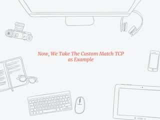 Now, We Take The Custom Match TCP
as Example
 