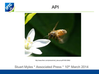 API
Stuart Myles * Associated Press * 10th March 2014
http://www.flickr.com/photos/kristi_decourcy/8743612992/
 
