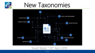 New Taxonomies
Stuart Myles * 10th April 2019
www.iptc.org
 