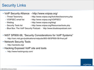 IP Telephony Security 101