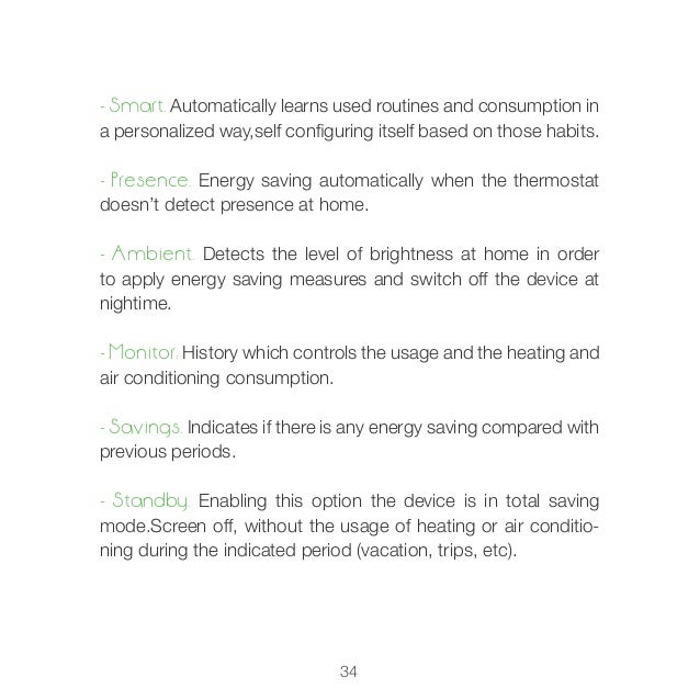 Ip thermostat greenmomit user manual