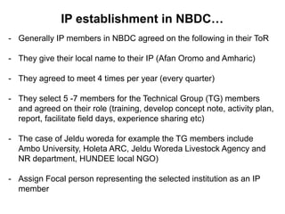 Local innovation platforms: Experiences from the Nile BDC in Ethiopia