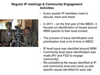 Local innovation platforms: Experiences from the Nile BDC in Ethiopia