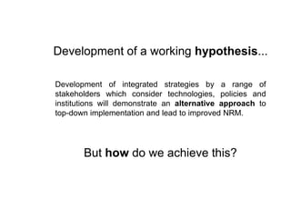 Local innovation platforms: Experiences from the Nile BDC in Ethiopia