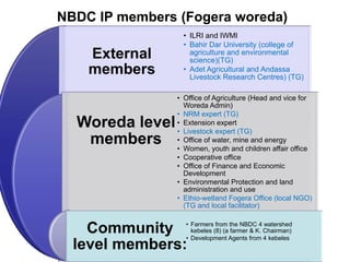 Local innovation platforms: Experiences from the Nile BDC in Ethiopia