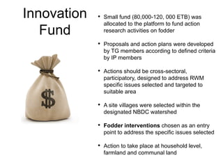 Local innovation platforms: Experiences from the Nile BDC in Ethiopia