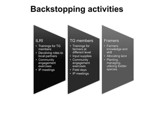 Local innovation platforms: Experiences from the Nile BDC in Ethiopia