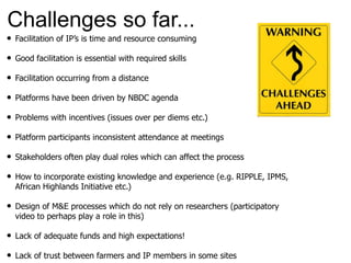 Local innovation platforms: Experiences from the Nile BDC in Ethiopia