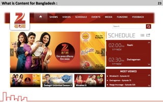 What	
  is	
  Content	
  for	
  Bangladesh	
  :	
   23	
  
 