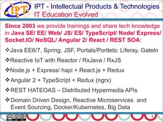 Java & JavaScipt Reactive Robotics and IoT 2016 @ jProfessionals | PDF