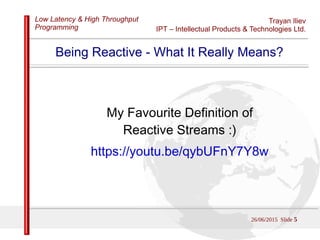 IPT High Performance Reactive Programming with JAVA 8 and JavaScript | PDF