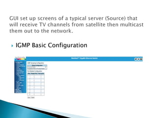 IGMP Basic Configuration
 