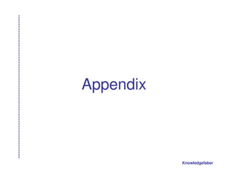 Appendix



           Knowledgefaber
 