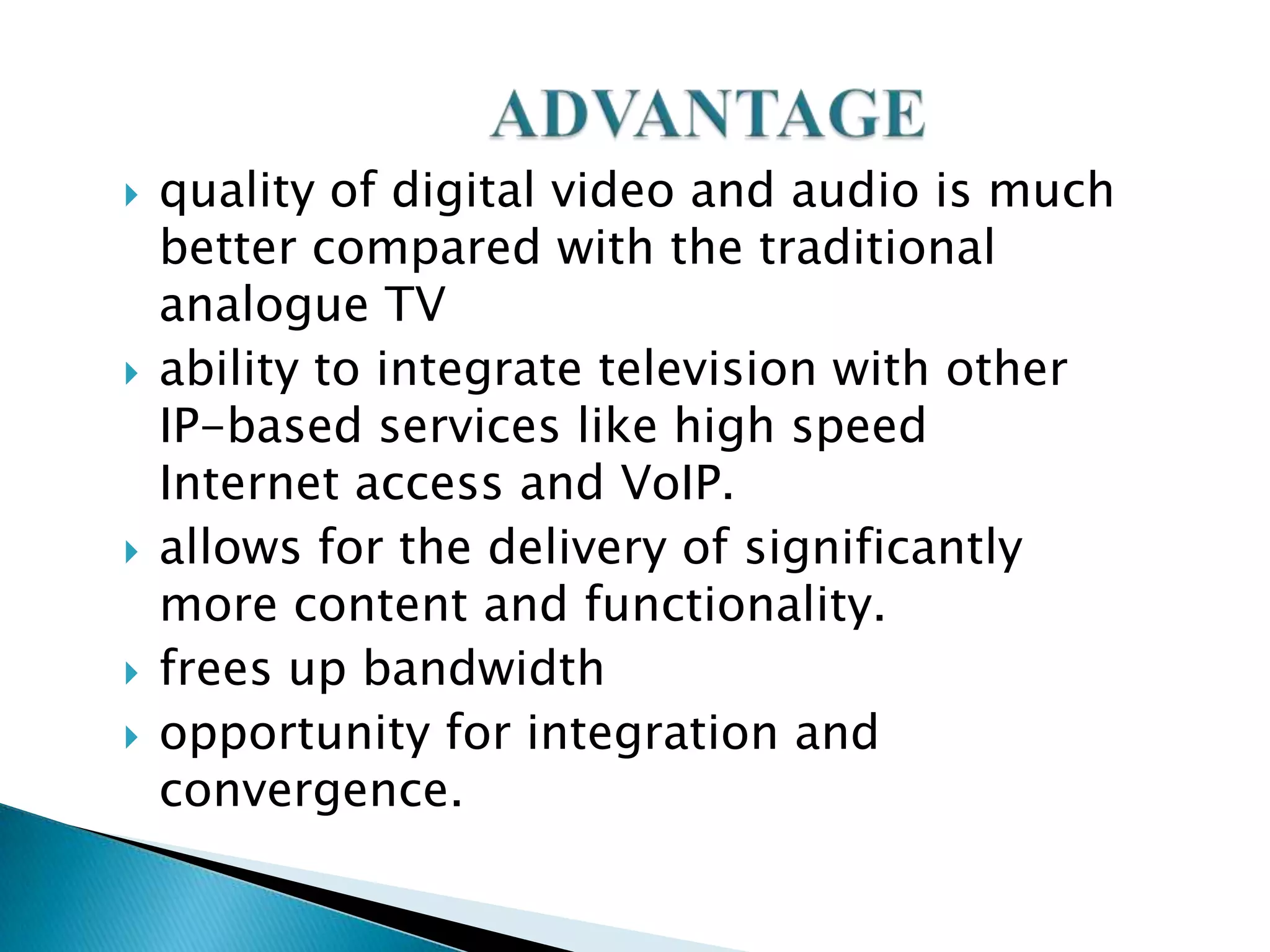 INTERNET PROTOCOL TELEVISION