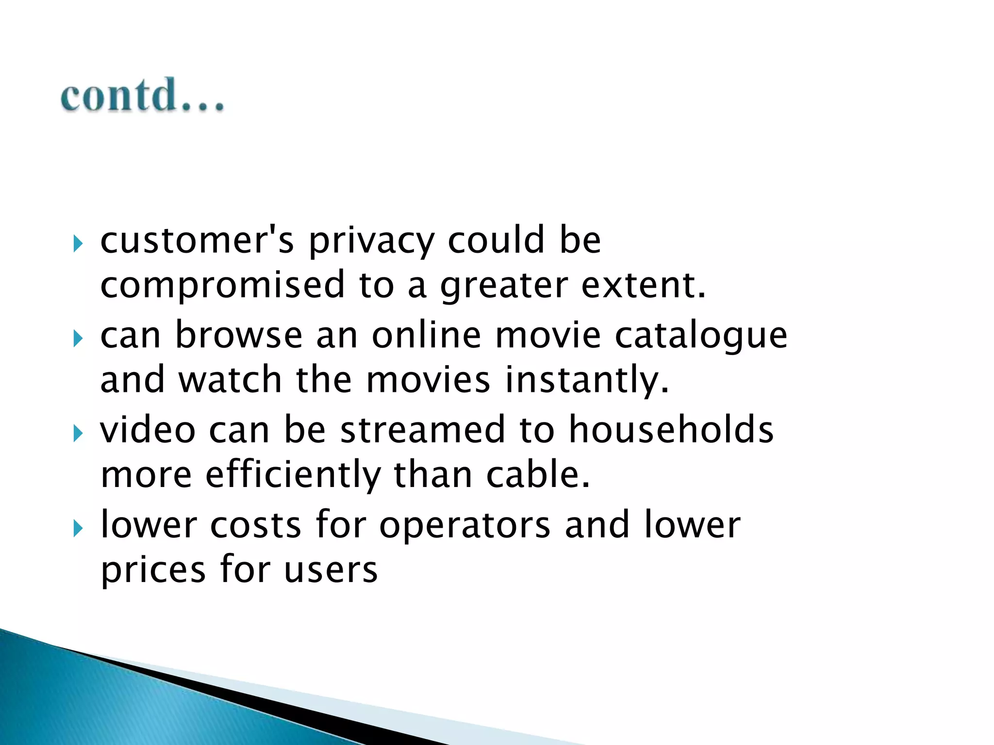 INTERNET PROTOCOL TELEVISION