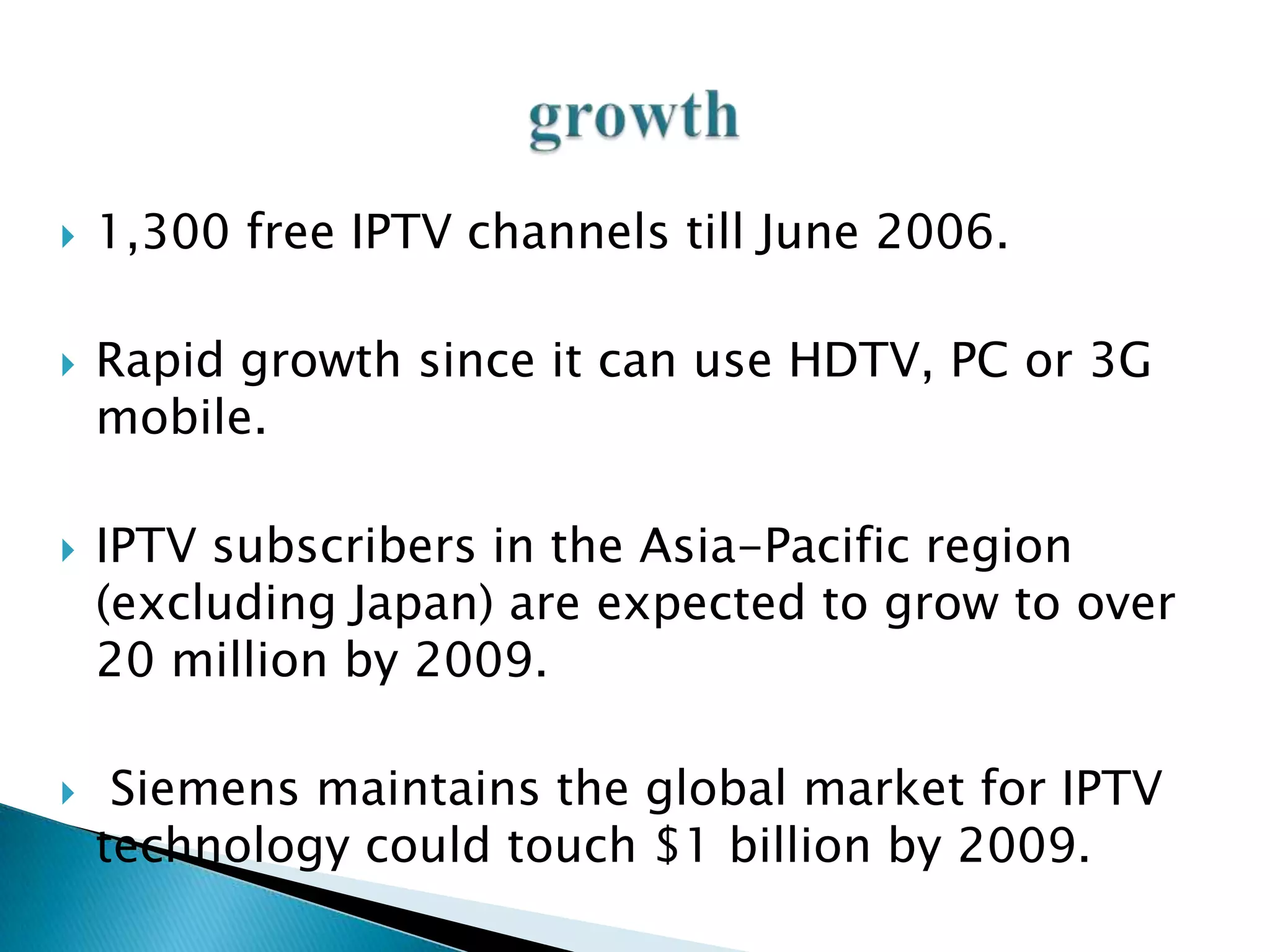 INTERNET PROTOCOL TELEVISION