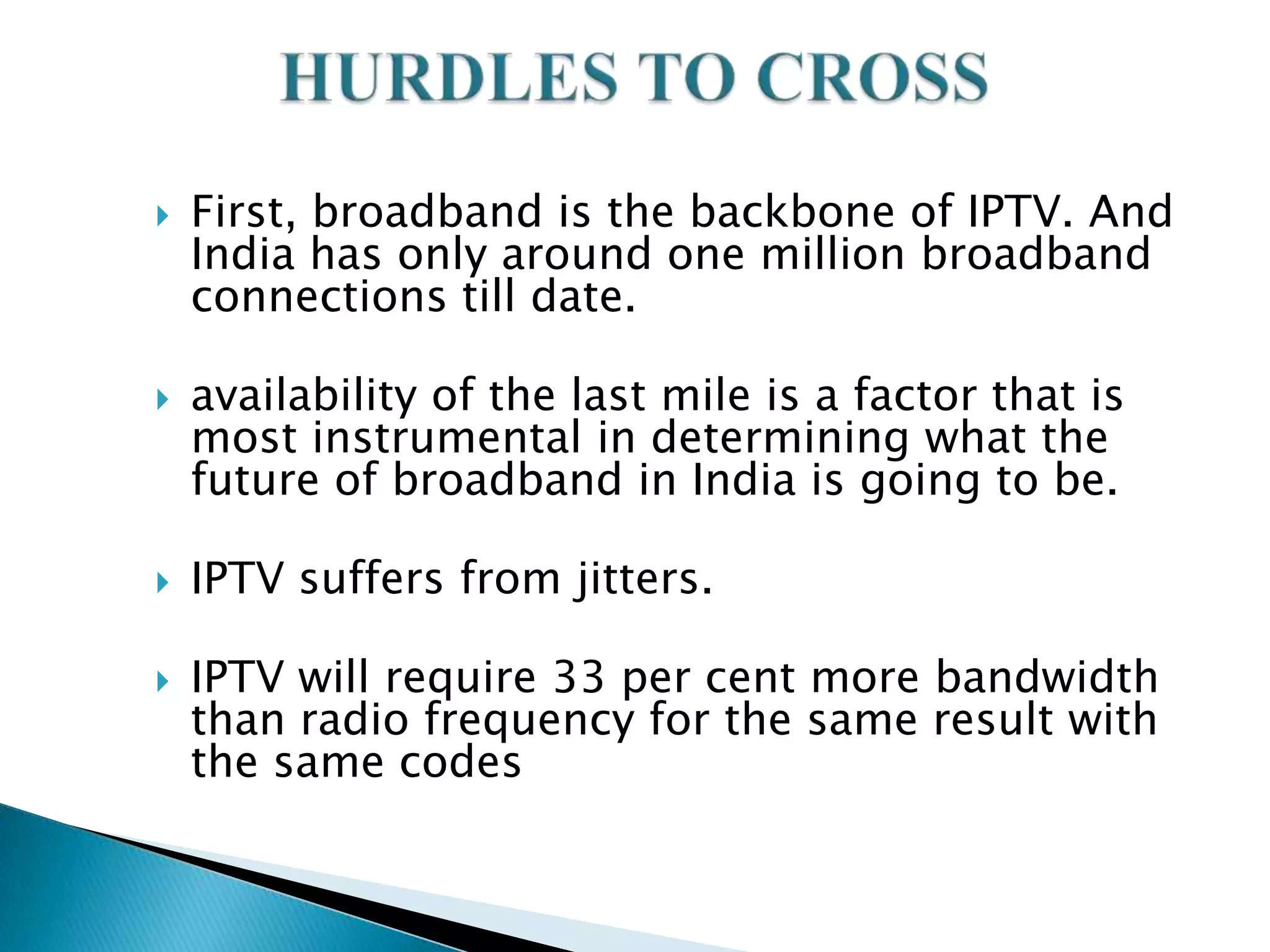 INTERNET PROTOCOL TELEVISION