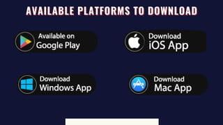 AVAILABLE PLATFORMS TO DOWNLOAD
AVAILABLE PLATFORMS TO DOWNLOAD
AVAILABLE PLATFORMS TO DOWNLOAD
 