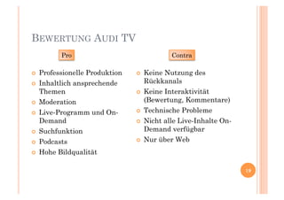 IPTV in der PR