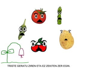 TRISTE GERATU ZIREN ETA EZ ZEKITEN ZER EGIN.