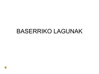 BASERRIKO LAGUNAK
 